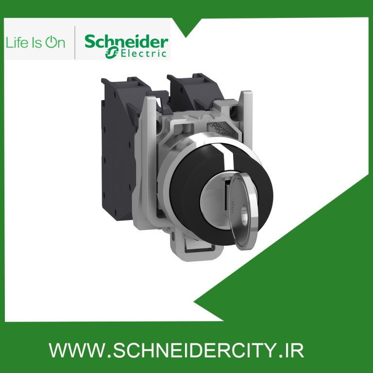 سلکتور سوئیچ فلزی سه حالته ماندگار قفل شو اشنایدر XB4BG03