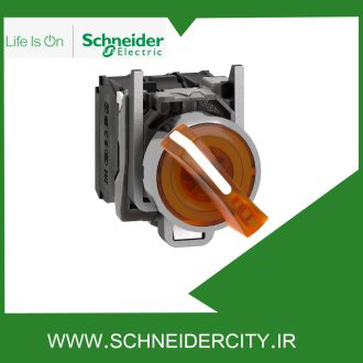 سلکتور سوئیچ فلزی دوحالته ماندگار با ولتاژ 24 ولت AC/DC اشنایدر XB4BK125B5