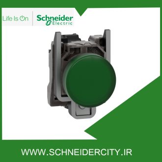 چراغ سیگنال فلزی سبز لامپ خور اشنایدر XB4BV63