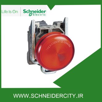 چراغ سیگنال فلزی قرمز بدون LED داخلی اشنایدر XB4BV64