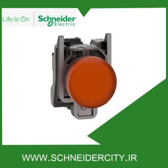 چراغ سیگنال فلزی نارنجی لامپ خور اشنایدر XB4BV65