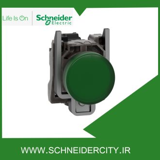 چراغ سیگنال فلزی سبز 24 ولت AC/DC اشنایدر XB4BVB3