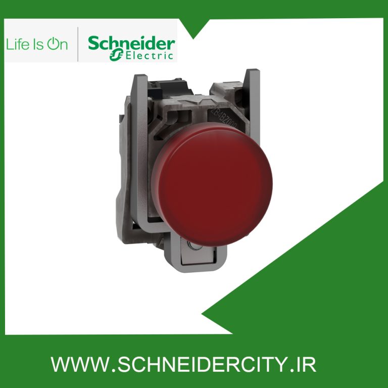 چراغ سیگنال فلزی قرمز 24 ولت AC/DC اشنایدر XB4BVB4
