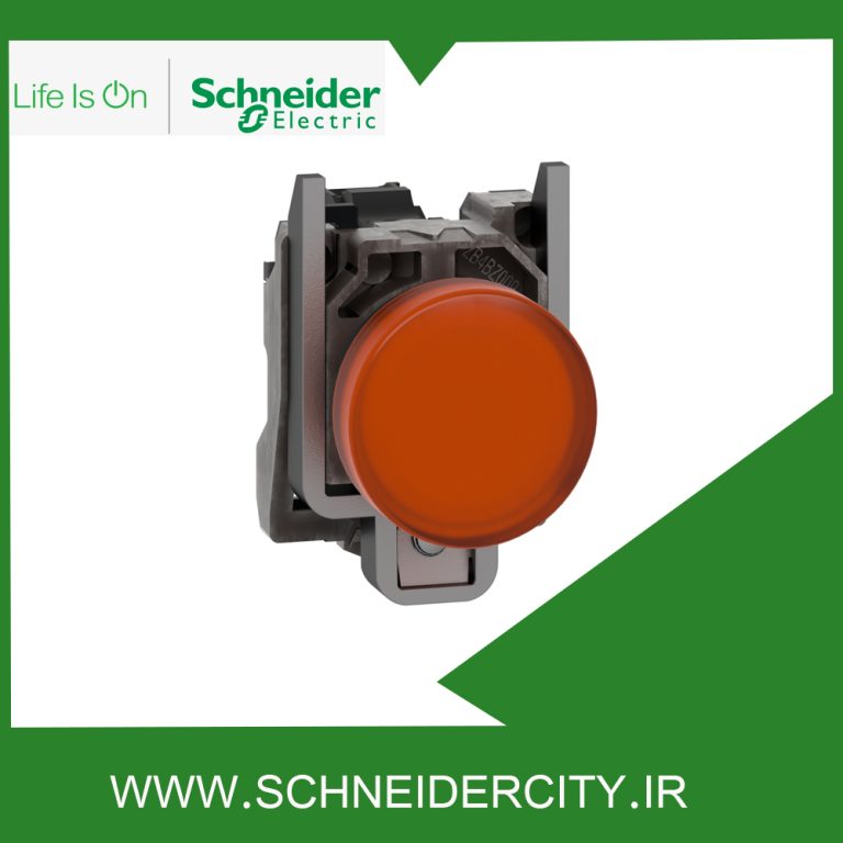 چراغ سیگنال فلزی نارنجی چراغ دار 220VAC اشنایدر XB4BVM5