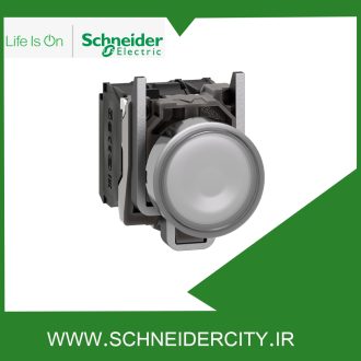 پوش باتن فلزی سفید 220 تا 240 ولت AC اشنایدرXB4BW31M5