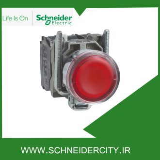 پوش باتن فلزی قرمز 1NO + 1NC اشنایدر XB4BW3465