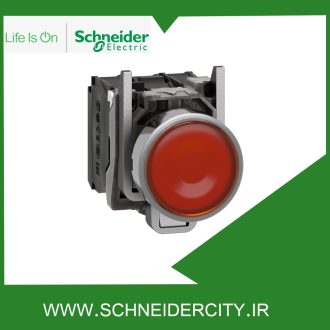 پوش باتن فلزی نارنجی 220 تا 240 ولتAC اشنایدرXB4BW35M5