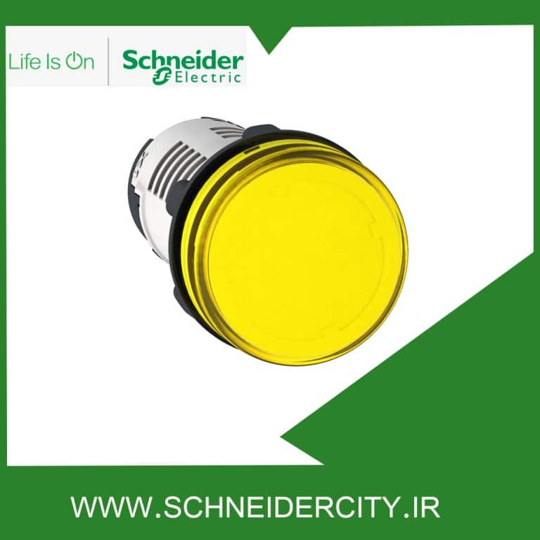 چراغ سیگنال باکالیت زرد 24 ولت AC و DC اشنایدرXB7EV05BP