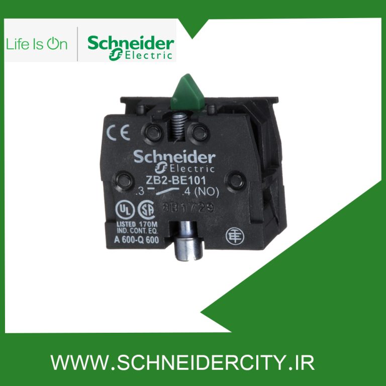کنتاکت کمکی 1NO تک سرعته کلید جرثقیل اشنایدر ZB2BE101
