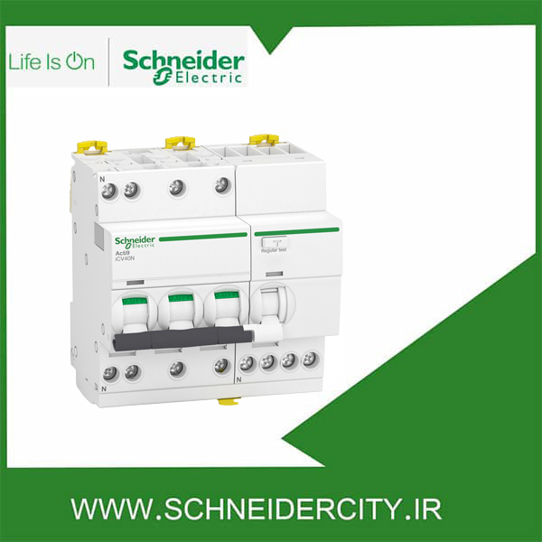 محافظ جان ترکیبی چهار پل 32 آمپر اشنایدر A9D31732